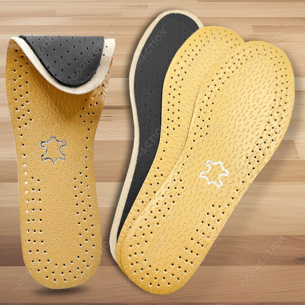  Breathable Leather Insoles Men Women Shoes latex Massage Shock Absorption Cushion Ultra Thin Deodorization Sneakers Insert
