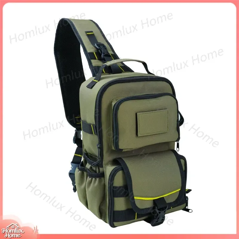 Tactical Chest Bag Outdoor Multifunctional Shoulder Backpack with Magnetic Closure Oxford Fabric Tool Repair Kit for