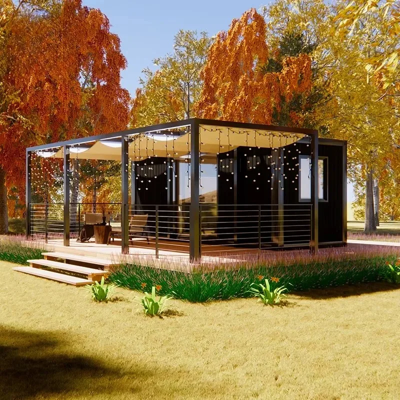 YG Customized Granny Flat 20 Ft 40 Ft Portable Prefabricated Home 2 3 4 5 Bedroom Modular Container Expandable Prefabricated Hou