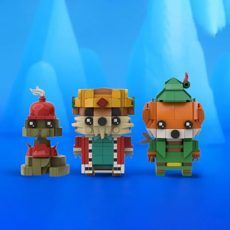 

420pcs MOC Robin Des Bois Brick Figure Model Building Blocks Module Diorama Ship Robot Aircraft Train City Galaxy Build Toy Gift