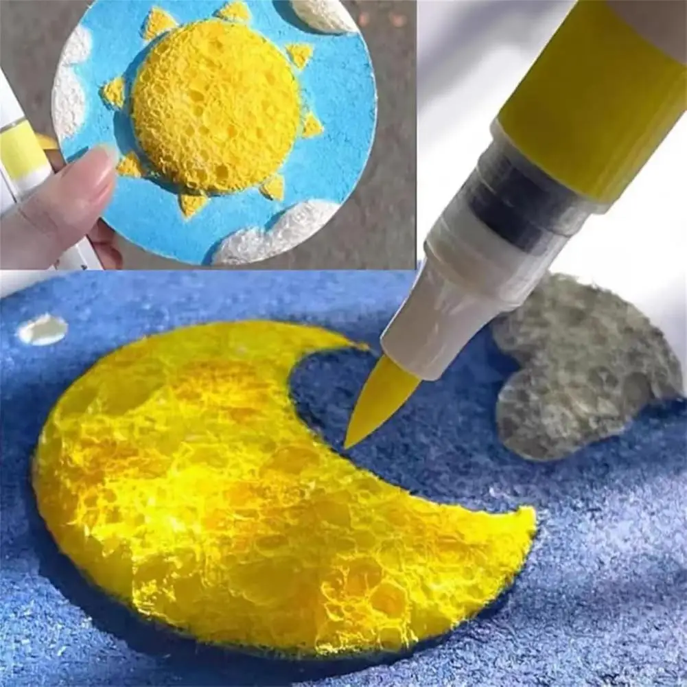 

Art Sets Foam Texture Blank Painting Paper 3D Drawing Magic Canvas Sponge White Puffy Paint Paper Art Supplies