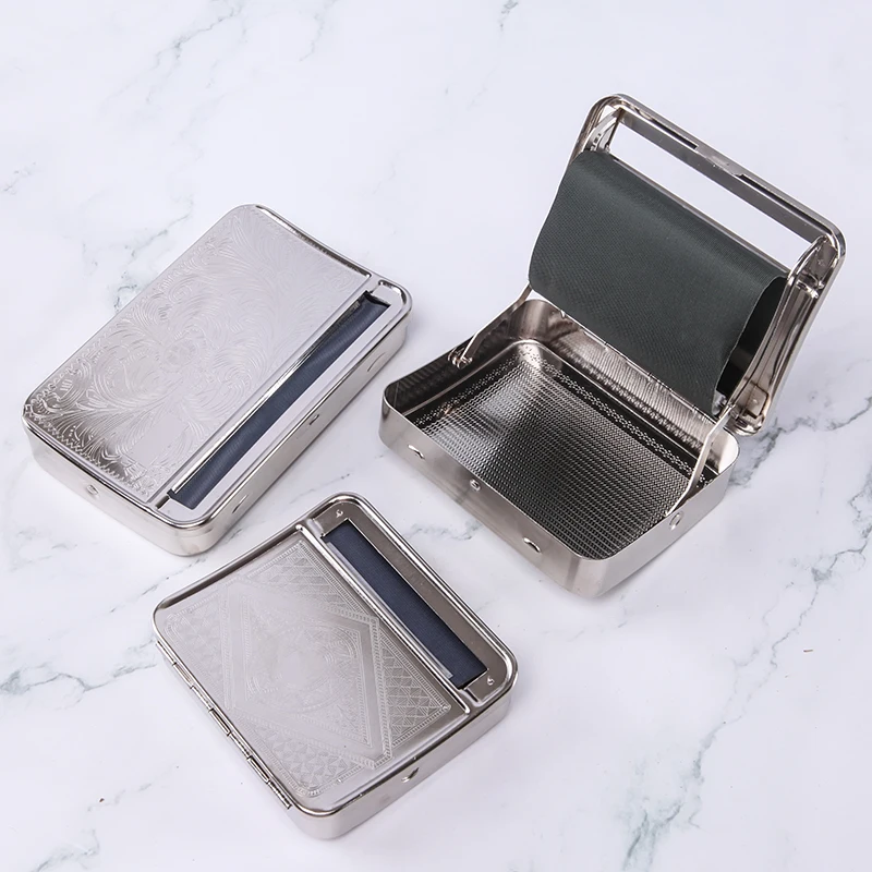 

New Automatic Tobacco Roller Tin Cigar Cigarette Rolling Machine For 70/78/110mm Cigarettes gadgets for men Tobacco Roller