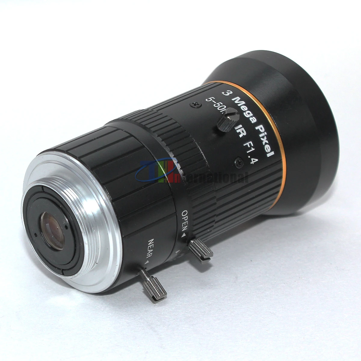 Lensa 3MP 5-50mm 1/2, 7 "F1.4 Manual Iris CS dudukan untuk pengawasan luar ruangan siaran langsung lensa kamera dan kamera keamanan