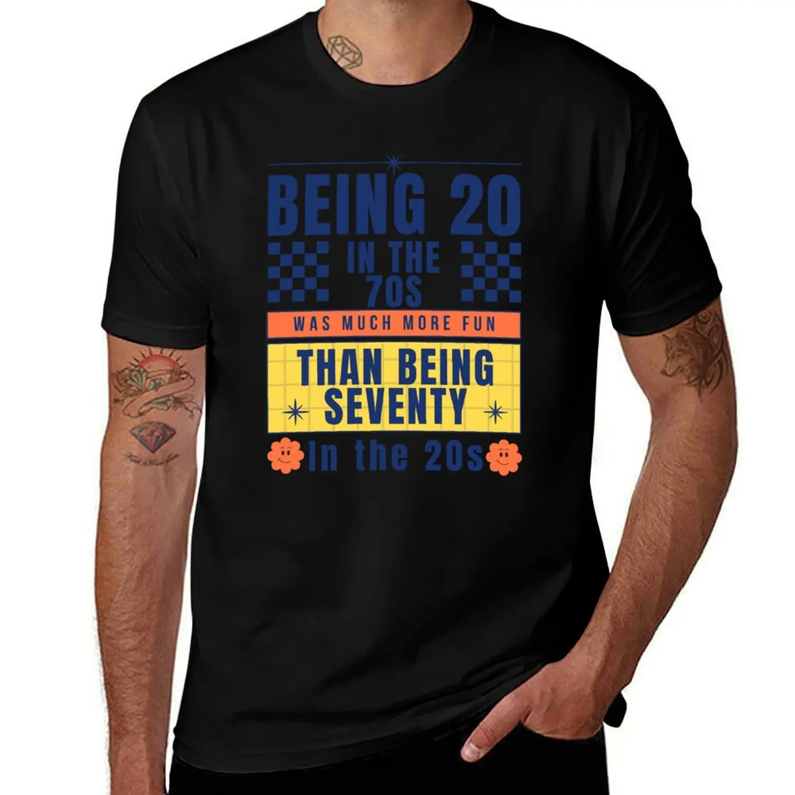 Being twenty in the 70s was much more fun than being Seventy in the 20s T-Shirt Plus Size Loose Fit T-Shirt