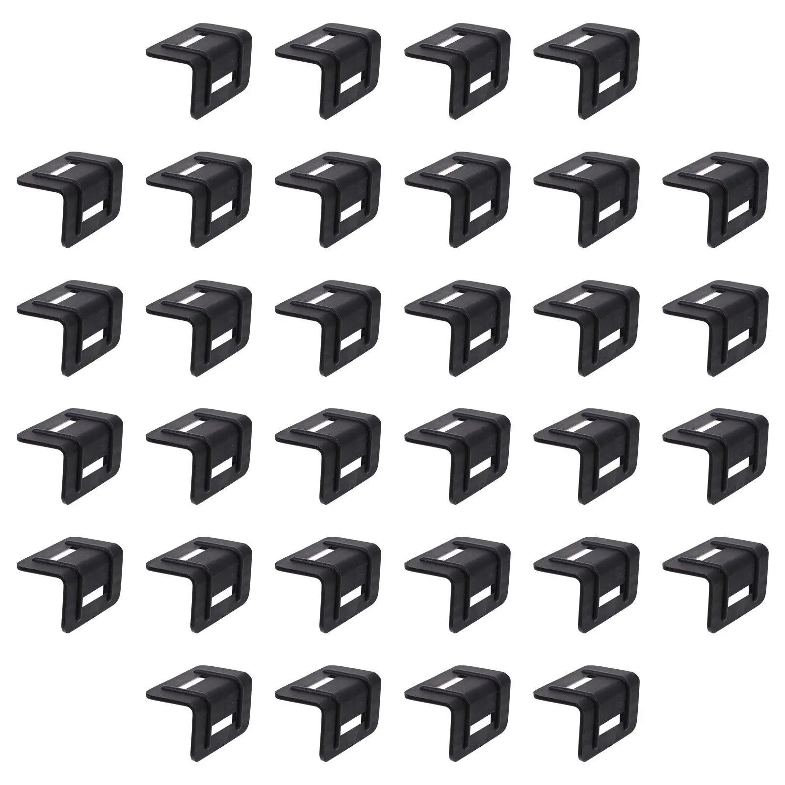 

100Pcs Reusable Plastic Corner Protector Sturdy Cargo Protector for Truck Trailer Pallets Load Edge Strap Protection