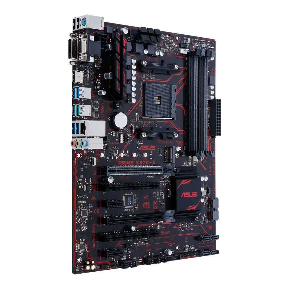  ASUS PRIME X370-A motherboard AMD X370 AM4 DDR4 64GB 6x SATA3 support A6-9500 Ryzen 5300GE 4350G 1600X 3200G cpu