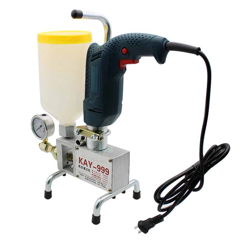 KAY-999 High Pressure Waterproof Grouting Machine 910W Injection Pump Epoxy/Polyurethane Grouting Liquid Leakage Tool