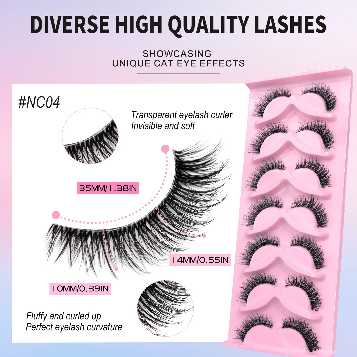 Velrenney olho de gato cílios postiços natural voume cílios falsos falso vison cílios claros faixa cílios falsos maquiagem