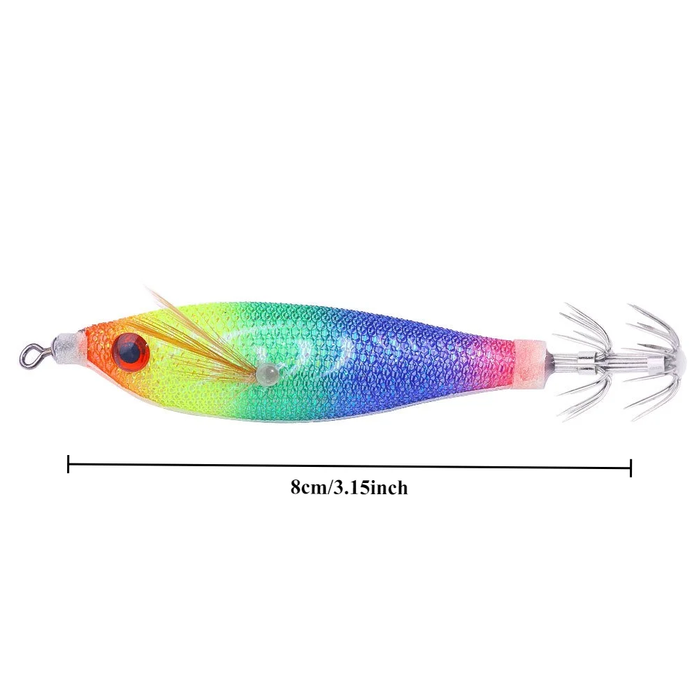 BRAVMACK Slow Sinking UV Luminous Shrimp Squid Jig 1Pcs Balanced Coated Artificial Lures For Octopus Cuttlefish Saltwater view 2