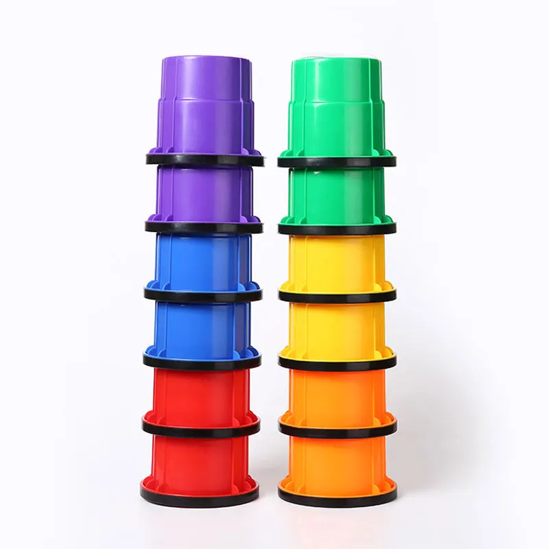 Children Sensory Integration Training Toys Rainbow Stilt Walking Balance Activity Games Parish Sports Teaching Aids For Kids
