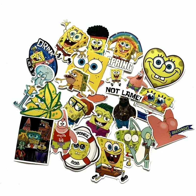 1Sets=22PCS Sponge New Cartoon Sticker Motorcycle Refrigerator Waterproof Sticker