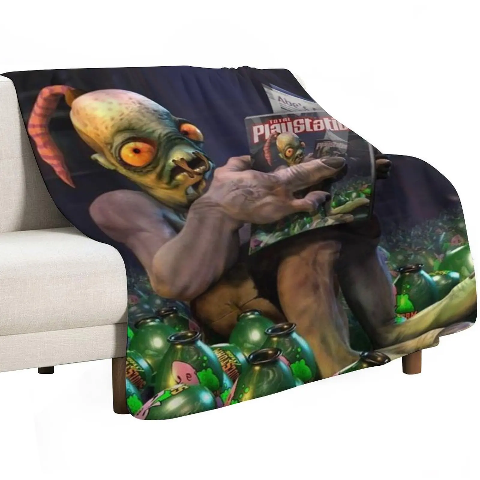 

Oddworld Throw Blanket bed plaid Camping Luxury Throw Blankets