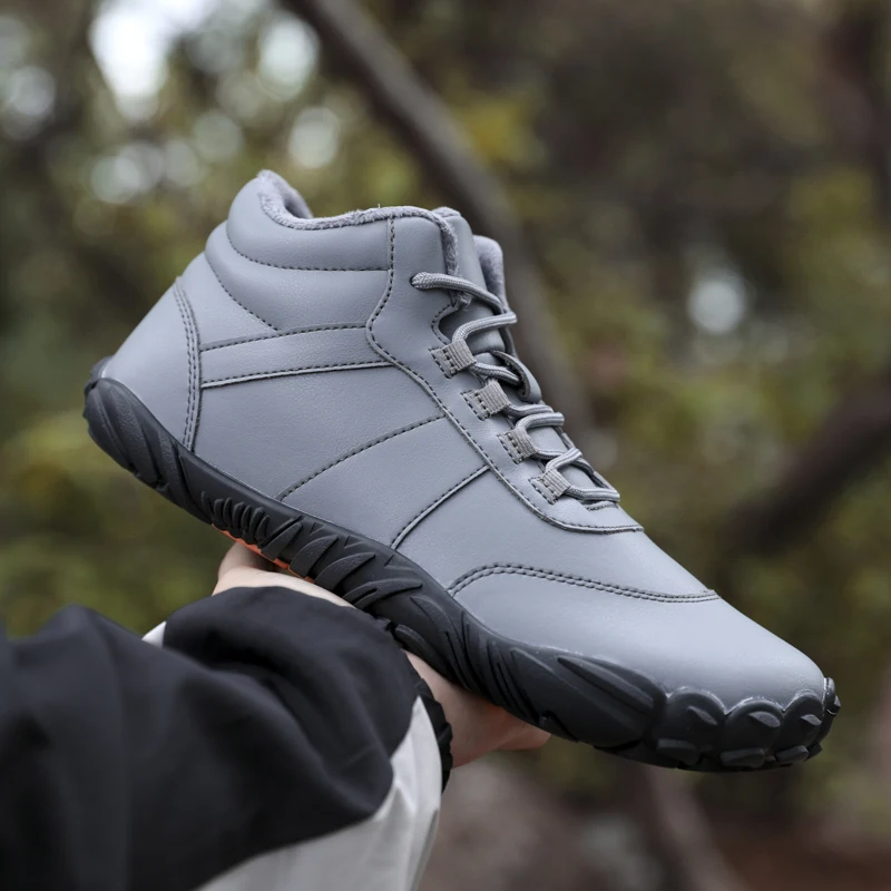 جديد الشتاء الجوارب في الهواء الطلق مقاوم للماء بيرفوت أحذية للرجال حذاء من الجلد أفخم حذاء ثلج دافئ عدم الانزلاق أحذية رياضية كاجوال حجم كبير #4