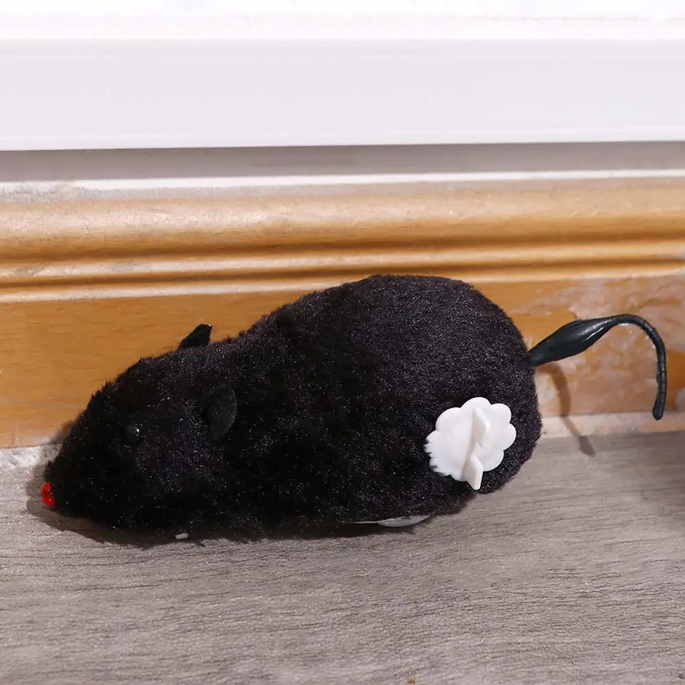 Simpatico ramo di simulazione primaverile Accessori Movimento meccanico Peluche Mouse Giocattolo Orologio Giocattolo Carica Giocattoli Gatto Cane che gioca Giocattolo