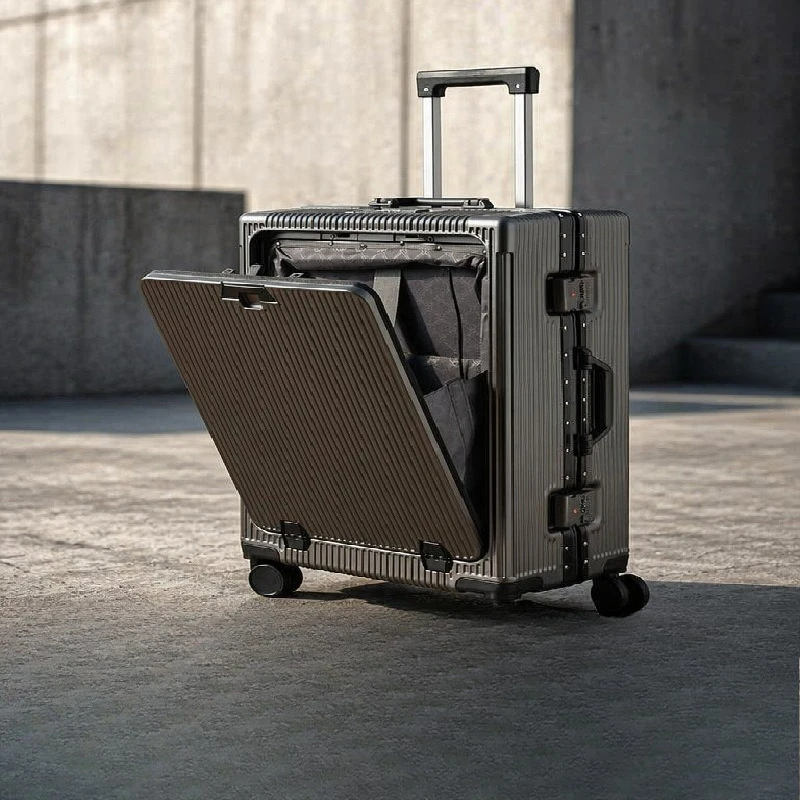 Zipper suitcase Student suitcase 20-inch large-capacity trolley case Silent universal wheel suitcase 24-inch luggage