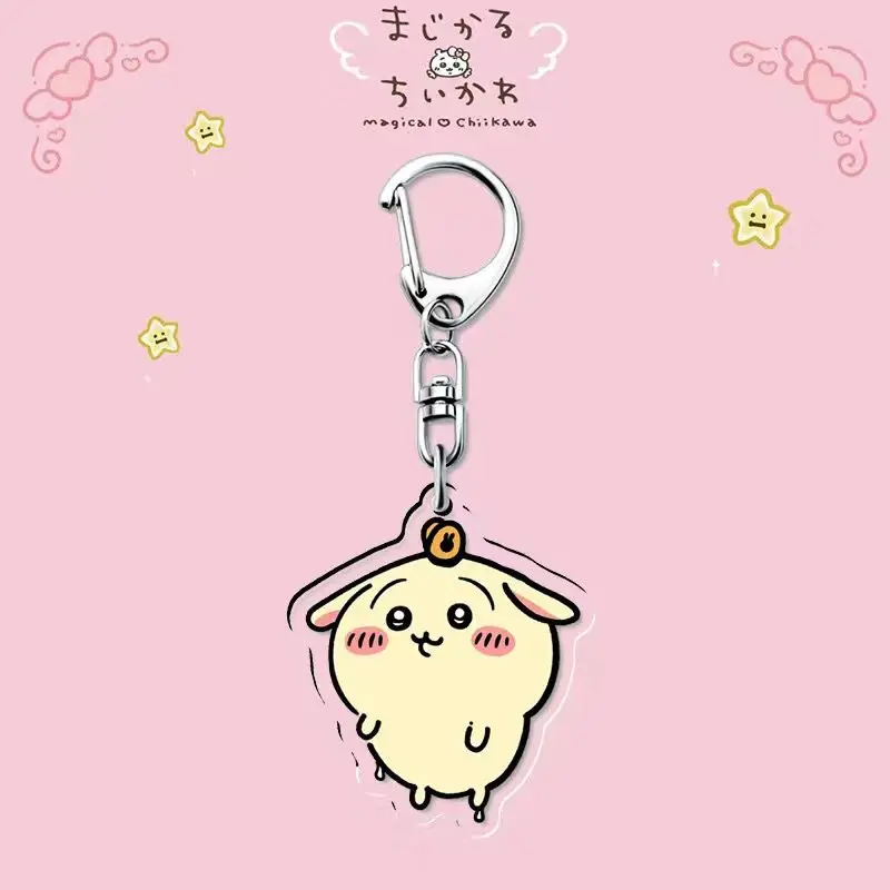 Chiikawa Jiikawa pendant Xiaoba Usaki super cute ultra-clear acrylic decorative keychain