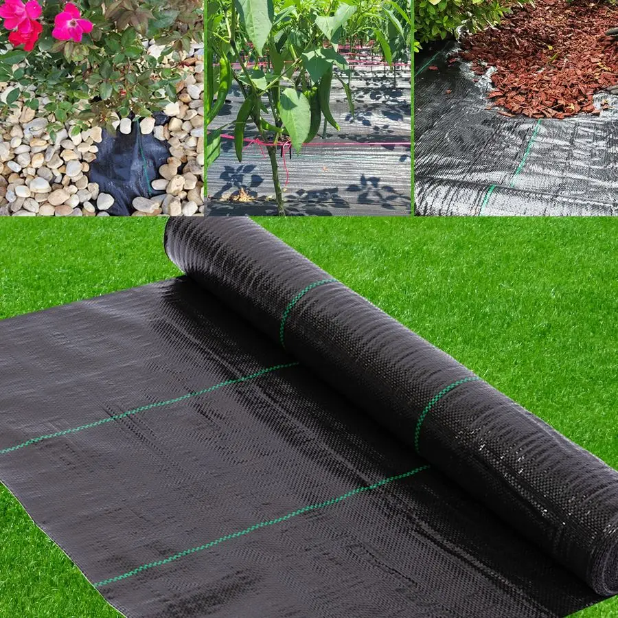 

x 100ft 100 Virgin Material. Premium Heavy Duty Weed Barrier Fabric for Landscaping, Farming, Gardening and Agriculture. Durable