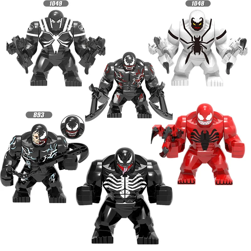 

Marvel Avengers superhero statue, Venom Slayer building blocks, Animated Mini City movie, Boy Toy Gift