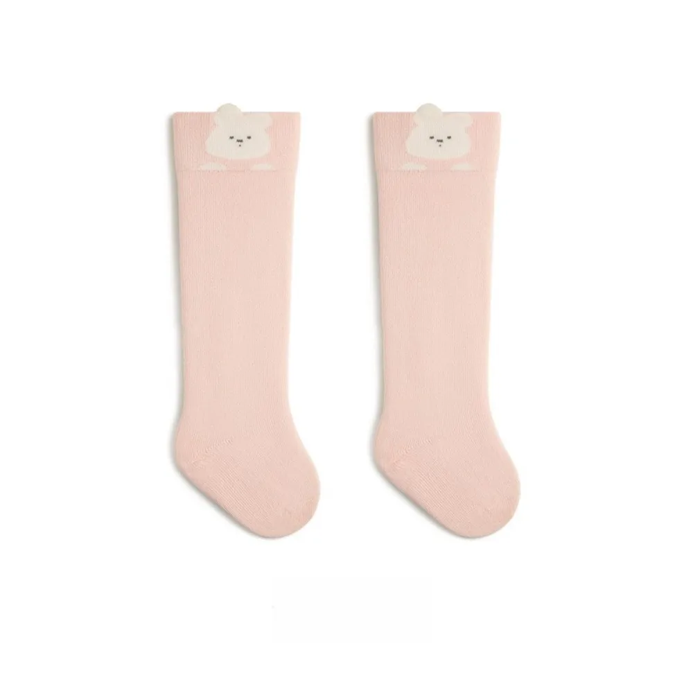 0-3 Year Old Newborn Long Leg Socks Combed Cotton Breathable Cotton Socks Spring and Autumn Cartoon Pattern Male Baby Girl Socks
