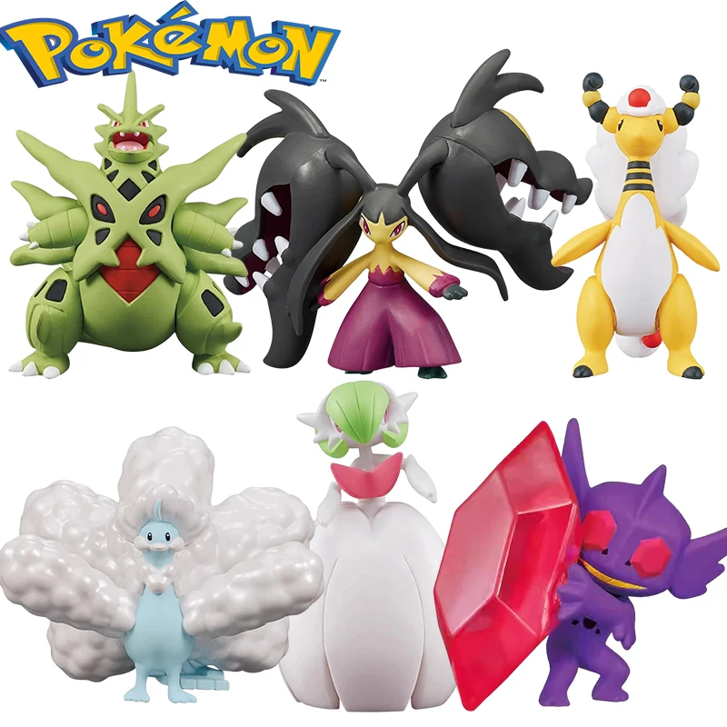 Original Taraka Tomy Pokemon Figure Toy Mega Gardevoir Mawile Sableye Tyranitar Ampharos Altaria Model Gifts Collectible Dolls