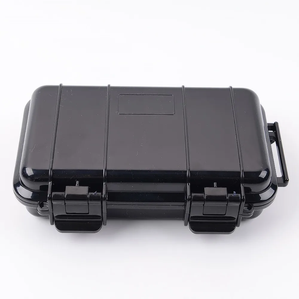 

Профессиональный герметичный ящик для инструментов из АБС-пластика, водонепроницаемый, с пенопластовой подкладкой, сухой ящик для оборудования, черный противоударный ящик для хранения в кемпинге