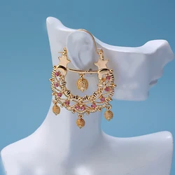 Cute animal dangle earrings gold plated arabic middle east women drop earring musilm girls jewelry gfit