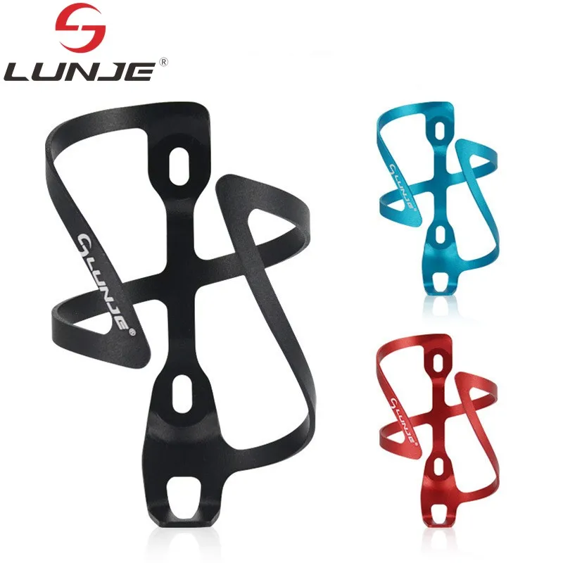 LUNJE Universal Bicycle Bottle Cage Lightweight Bike Water Bottle Holder Bicycle Bracket for Mountain Road Bikes