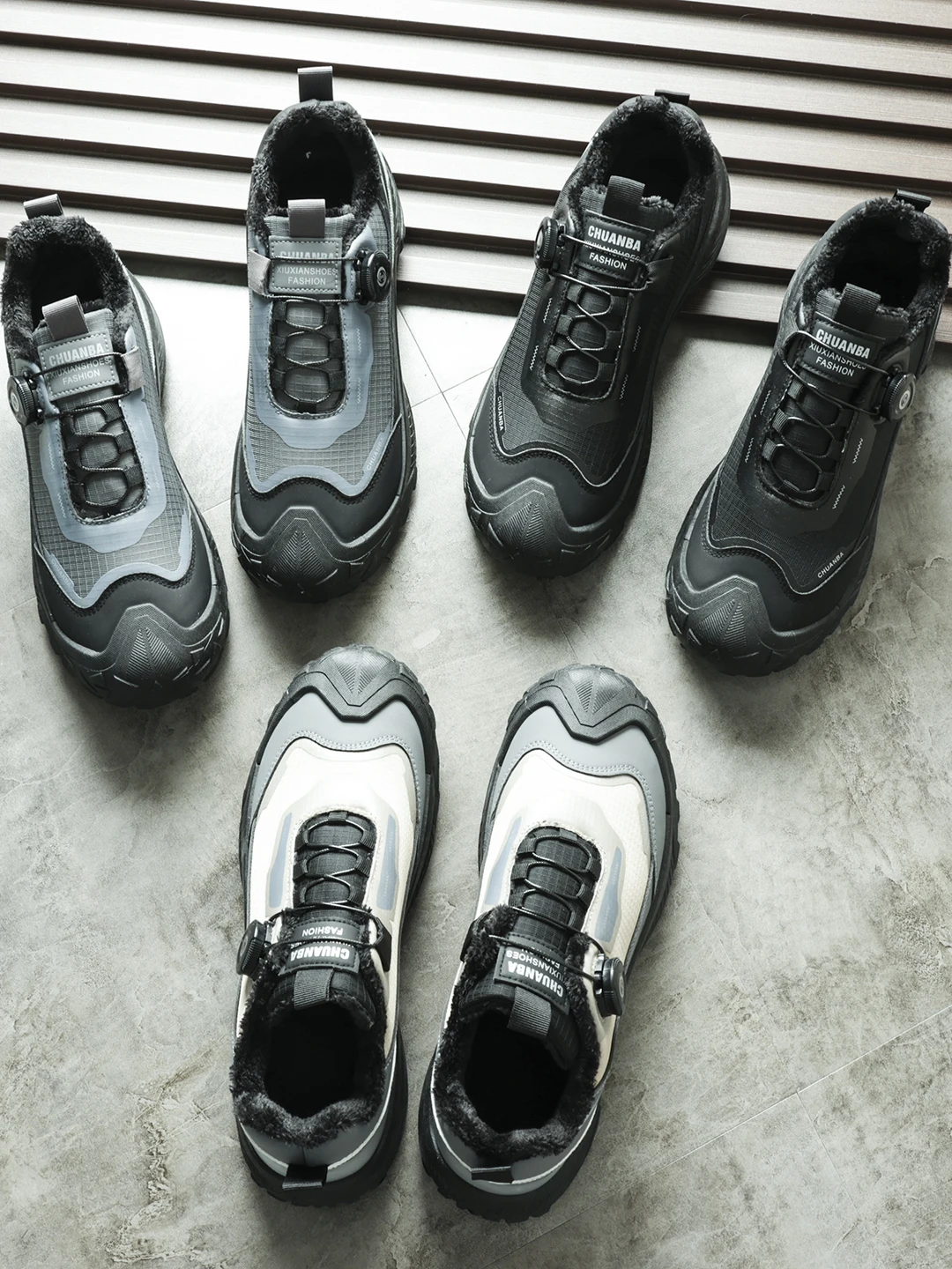 

Men's Low-Top Fce Lined Breathable Anti-slip Wear-resistant Casual oes Rotation System Comfortable Autumn Winter New Arr...