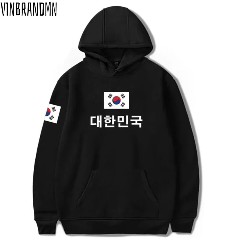 2023 New Fashion South Korean National Flag Pringitng Pullover Sweatshirt 3XL Plus Size Hoodies Republic of Korea Flag Clothes