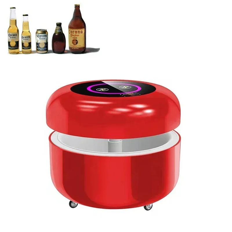 Hot SalesSmart Refrigerator Products Round Coffee Table Fridge Blutooth Smart Cooler Table 2021 Creative Coosno Home Cofee Tea T