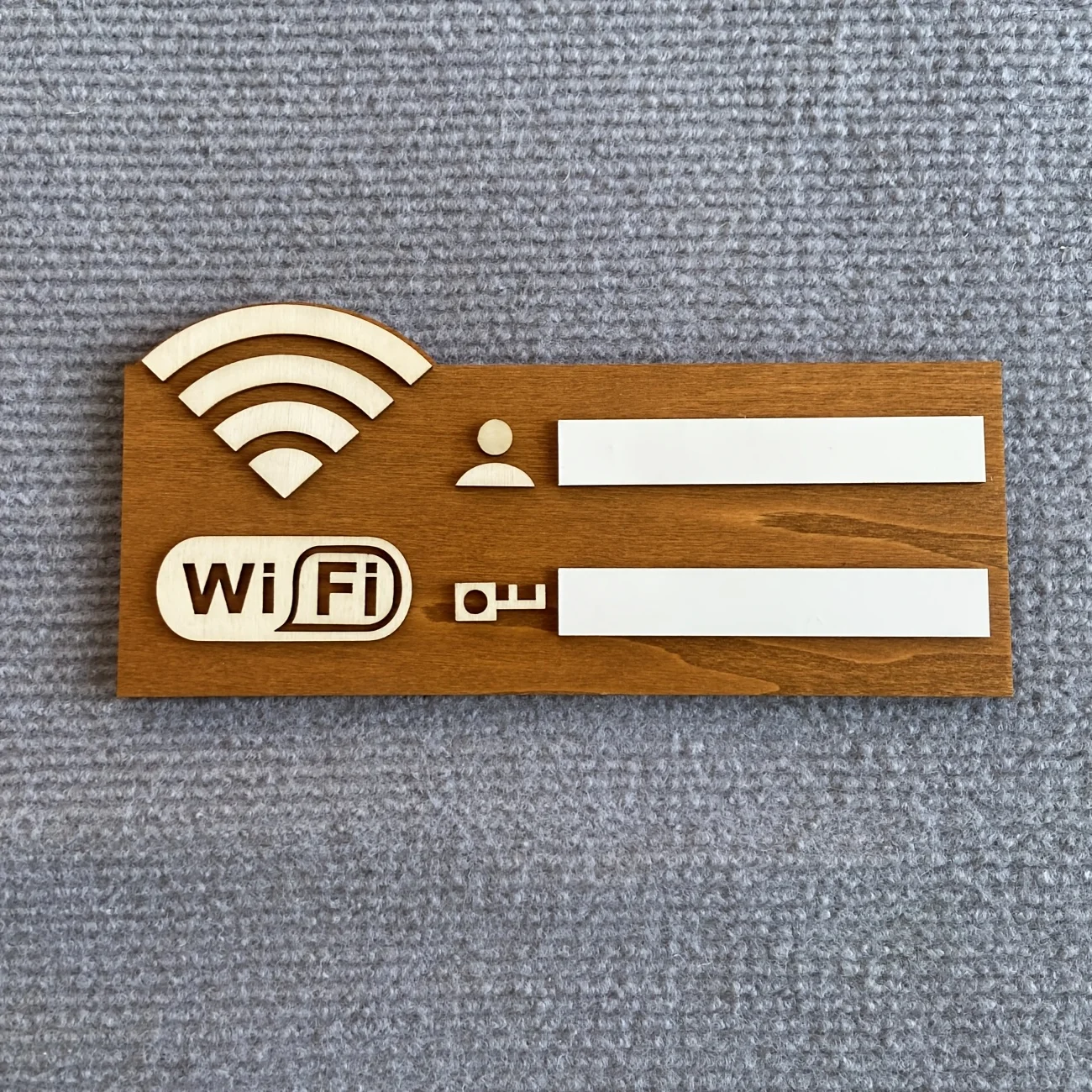 1pc Vintage Wooden WiFi Indicator Sign- Wall-Mounted Wireless Network Password Display, Decorative Home Accessory for Indoor Use