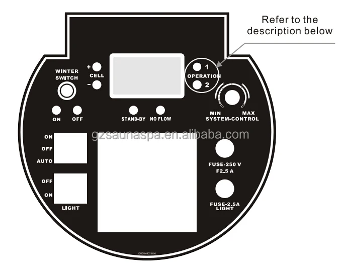 مكنسة الملح Emaux SSC25-E لحمامات السباحة، معدات ABS الأساسية لمستويات الكلور المثالية للأطفال