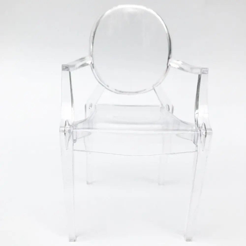 Móveis em miniatura cadeira de braço mock-up modelo de cena multicolorido casa de bonecas cadeira de lazer minimalismo plástico