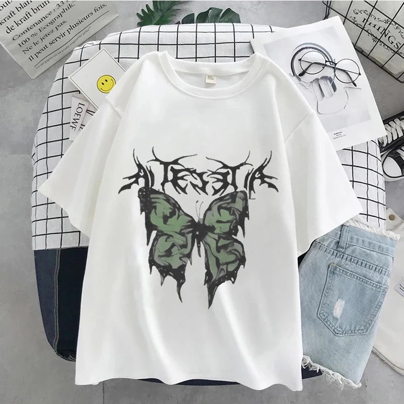 W17  Women's T-shirt  crop Top  Retro  Anime Print Clothes Slim anime