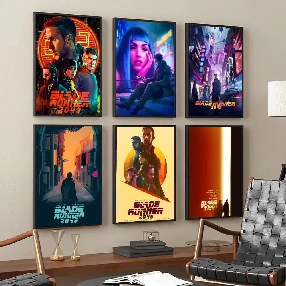 B-Blade Runner 2049 Poster Self Adhesive Sticker Home Bedroom Living Room Game Room Decoration