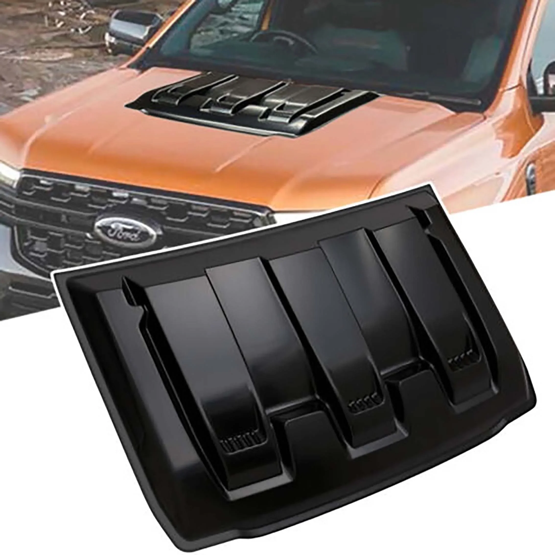 Bonnet Protector Bonnet Scoops Hoods Cover Guards For Ford Ranger T9 2023 2024 Wildtrak Sport XLT XLS XL Everest Accessories