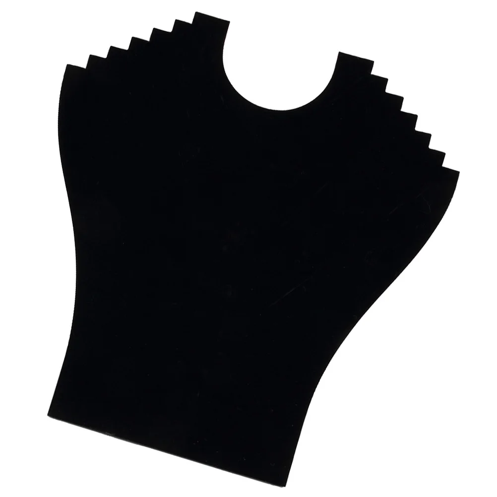 

Jewelry Organizer Display Board Necklace Storage with Soft Touch Black Fabric Prevents Damage Ideal for Pendant Bracelet