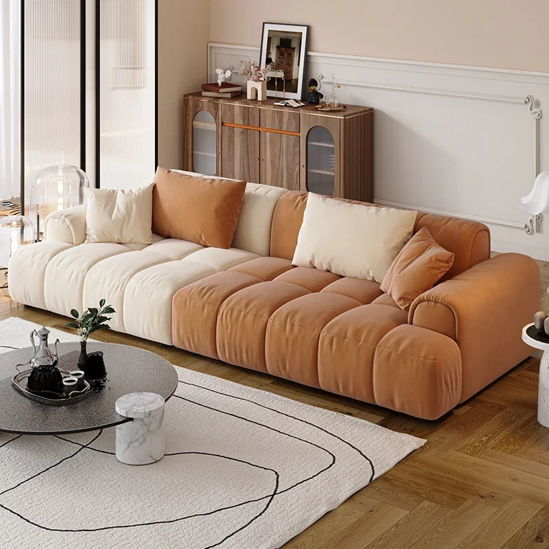 

Bedroom Cute Living Room Sofas Couch Minimalist Accent Designer Floor Sofas Lounge Lazy Decor Women Muebles Trendy Furniture