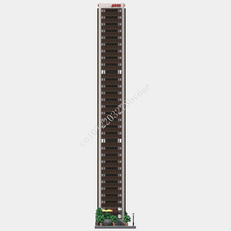 11263 PCS Urban Downtown Skyscraper Architecture Building Blocks City Landmark Office High Rise Assembly Collection for Adults