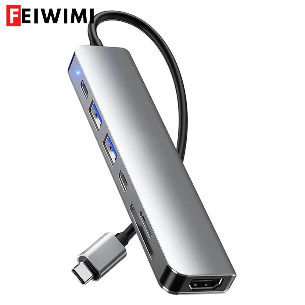 USB 3.0 Type C Hub with HDMI and SD Reader