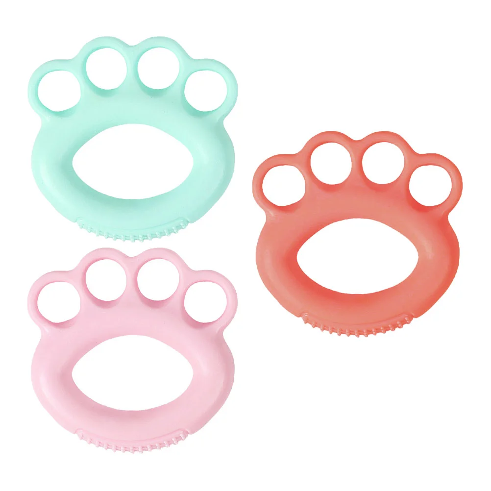 3 Pcs Grip Hand Ring Finger Exerciser Five Fingers Rings Grips Fitness Squeeze