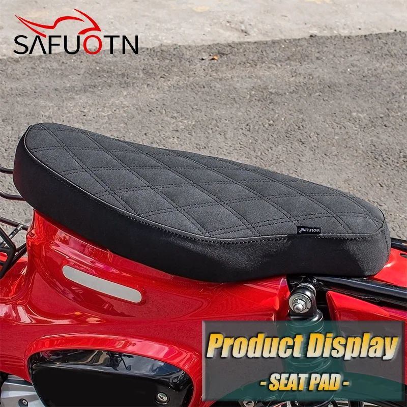 One Piece Retro Seat Cushion For Honda Cross Cub 110 CC110 2023 2024 Cross Cub110 Front Driver Rear Passenger Seat Cover
