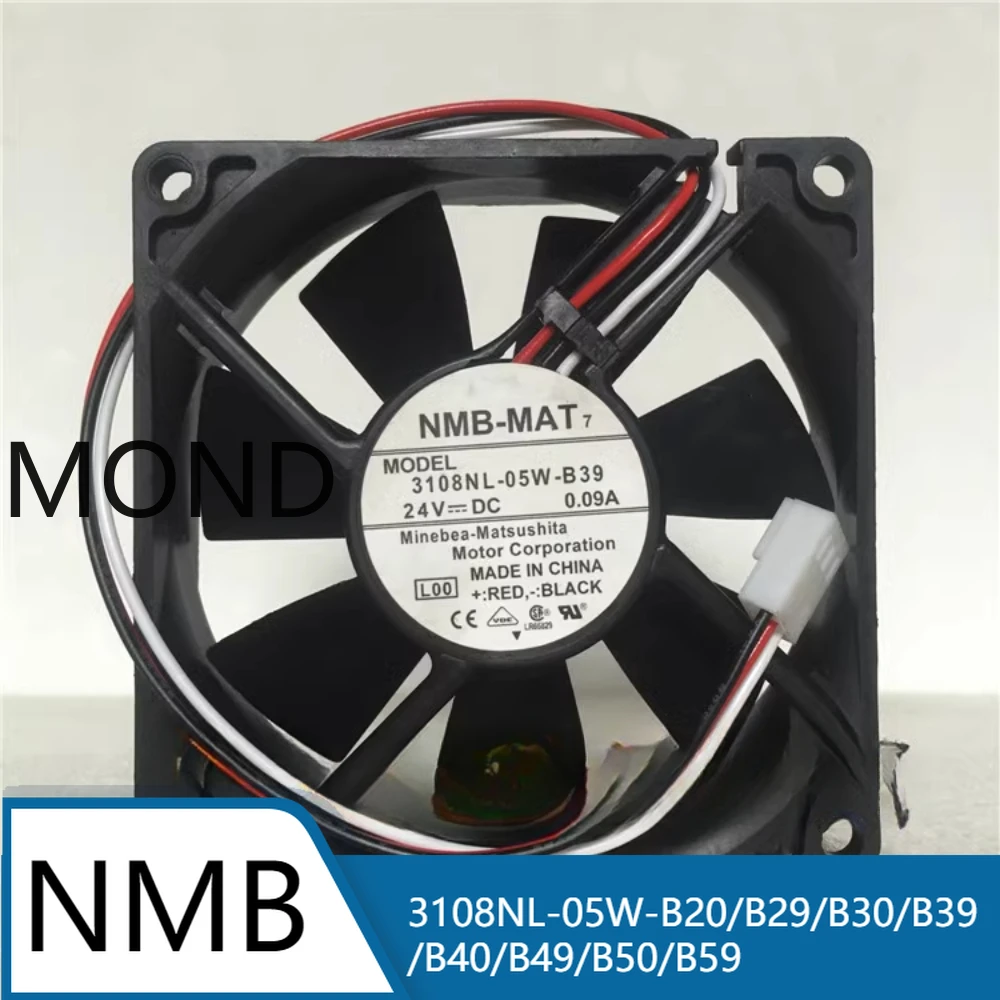 

NMB 3108NL-05W-B20/B29/B30/B39/B40/B49/B50/B59 24V 8020 Cooling Fan