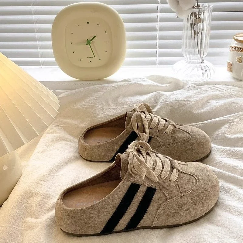 

Women's half-slipper, outer wear, 2026 new style, thick-soled, closed-toe, slip-on shoes for women