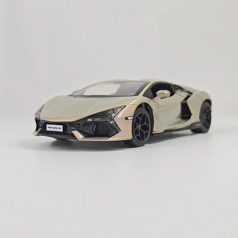 

1:24 Revuelto simulation alloy car model decoration, doors and trunk can be opened with sound and light gifts