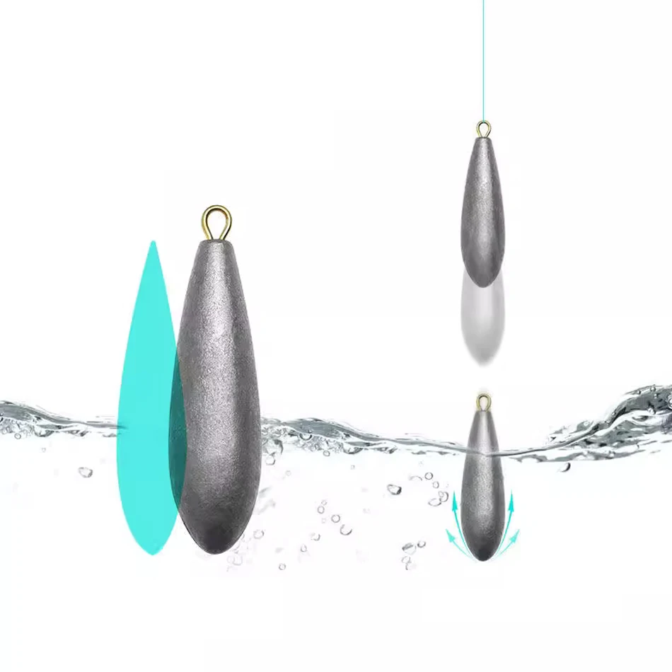 JYJ 10g 20g 30g 40g 50g 60g 70g 80g 100g fishing weight sinker ,deep water drop Bullet Weight Sinkers Fishing Tackle Accessories