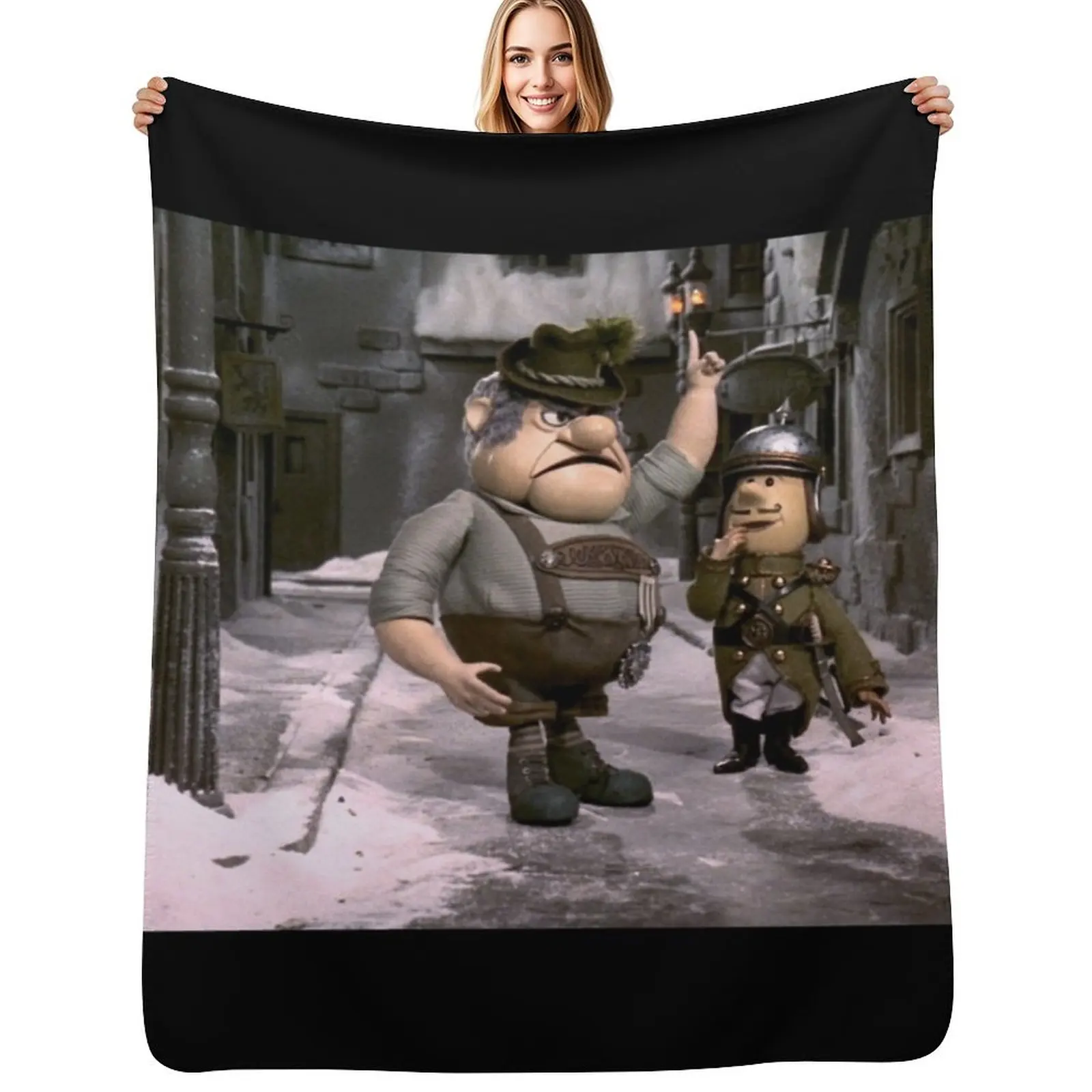 Burgermeister On The Town Throw Blanket blankets and throws Bed Fashionable For Decorative Sofa Shaggy Stuffeds Picnic Blankets