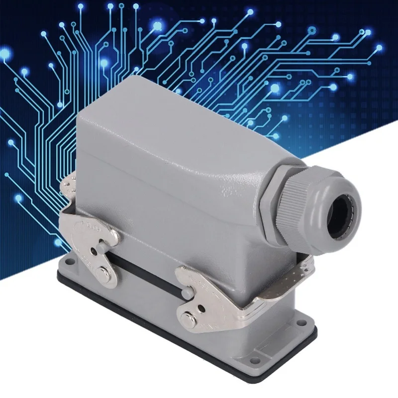 

Промышленные водонепроницаемые авиационные разъемы-розетки с 16 контактами, боковым подключением, для тяжелых условий эксплуатации