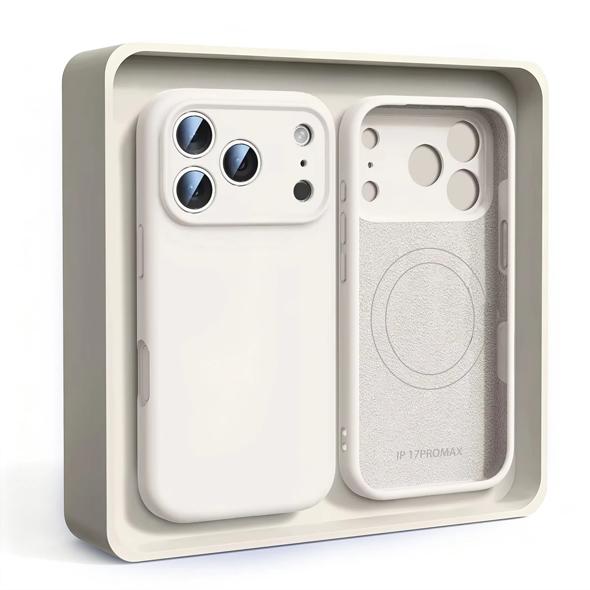 Magnetyczne, oryginalne etui na telefon z płynnego silikonu do iPhone 18, 17, 16, 15, 14, 13 Pro Max, 17 Pro, 18, kompatybilne z bezprzewodowym ładowaniem MagSafe, miękka obudowa. — 2