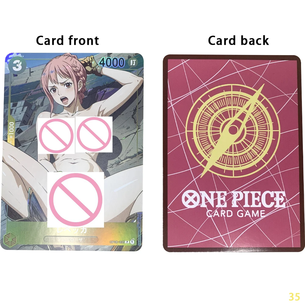 OPCG Anime Nude Collection Cards Busty Beauty Perona Uta Nami Naked Card Refractive Color Flash Otakus Gifts 63*88mm